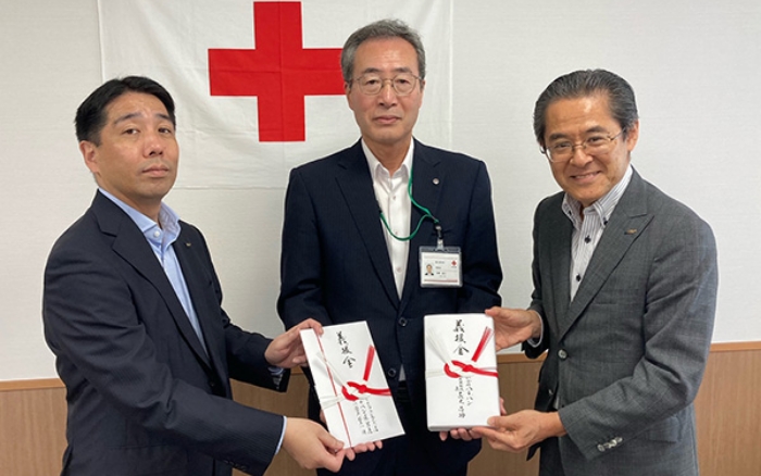 日本赤十字社富山県支部へお届け