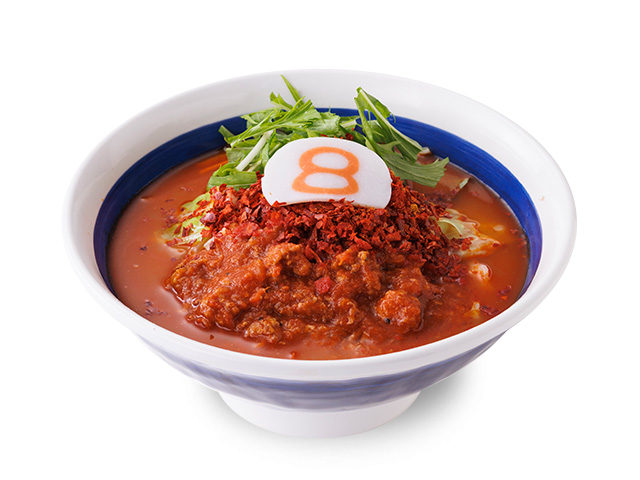 小さなアジアンスパイシー野菜トマトらーめん