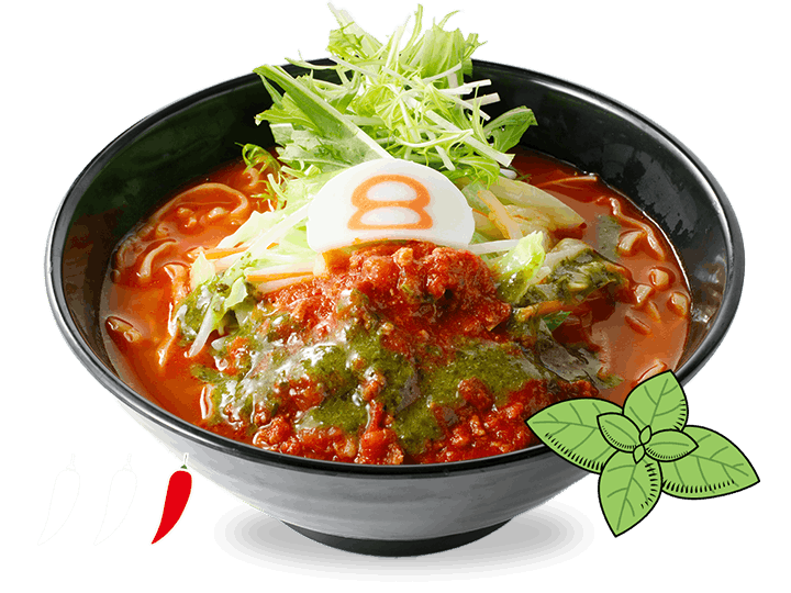 野菜バジルトマトらーめん