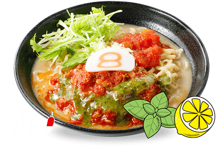 バジルトマト唐麺