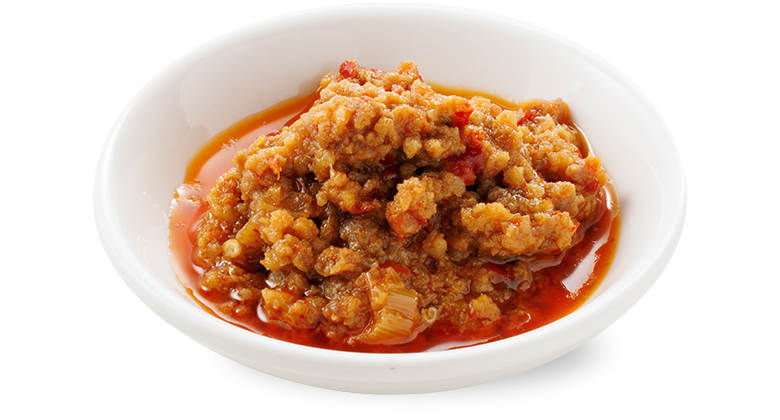 トッピング辛肉増し