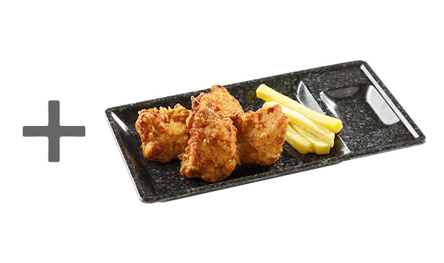 唐揚げとのセット（ざるらーめん、冷めんのみ）